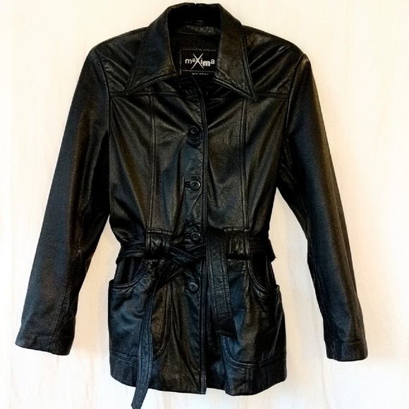 Maxima Jackets & Blazers - Maxima Wilson's leather black jacket sz Med